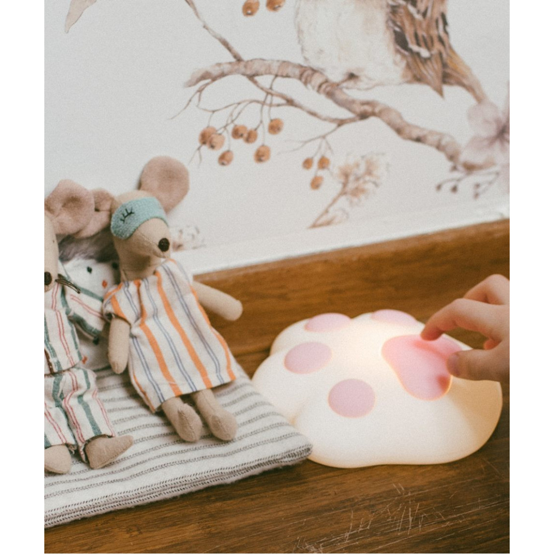 Silicone lampe de nuit Paw - Pink – Image 4